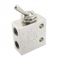 1/8"PT Thread 2 Position 3 Way Rectangle Mechanical Air Pneumatic Valve