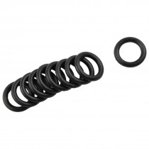 10 Pcs Black Nitrile Rubber O Ring Grommets Seal 16mm x 24mm x 4mm