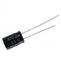 100 Pcs 8x12mm 470uF 25V Aluminum Electrolytic Capacitors