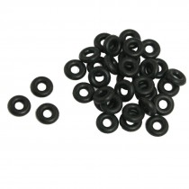 50 Pcs 10mm x 3mm x 4mm Mechanical Black NBR O Rings Oil Seal Washers