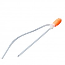 Orange Plastic Squeeze Liquids Oil Siphon Transfer Hand Pump