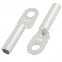 9 7mm Tube Inside Dia Ring Crimp Lug Aluminum Terminals Connector 5 Pcs