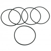 5 Pcs 72mm x 2.4mm Black Silicone O Rings Oil Seals Gaskets