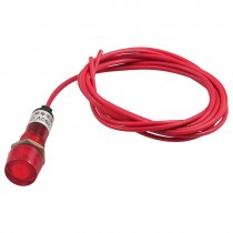 AC 380V Red Water Heater Indicator Light w 2.2Ft Long Cable