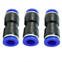 3 Pcs 8mm 8mm Connection Straight Push in Fitting Replacement