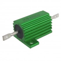 Green Aluminum Housed Wirewound Resistor 25W 470 Ohm 5% Vjomt