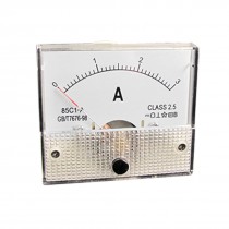 Direct Current 0-3A Amperemeter Wht Analog Panel Meter