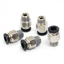 Air Pneumatic Tube 6mm Push in Connector Fittings 5 Pcs