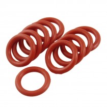 10 Pcs Silicone Industrial O Ring Seal 15mm x 22mm x 3.5mm