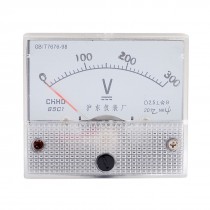 Class 2.5 Accuracy DC 0-300V Scale Analog Voltmeter Gauge Panel