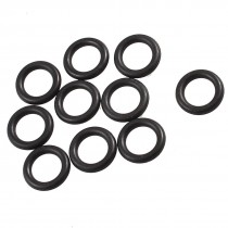 19mm x 12mm x 3.5mm Black Mechanical Rubber O Ring Oil Seal Gaskets 10 Pcs
