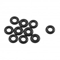 10 Pcs 11mm x 5mm x 3.1mm Mechanical Rubber O Ring Oil Seal Gaskets Black