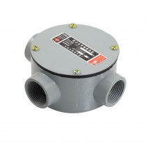 G3 4" Threaded Four Hole Connecting Metal Round Water Proof Junction Box w Pads