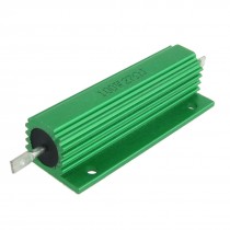 2 Pcs Green Aluminum Housed Wirewound Resistors 100W 27 Ohm 5%