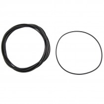 10 Pcs 150mm x 144mm x 3mm Black NBR O Rings Oil Seal Washers