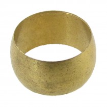 Gold Tone 10mm Diameter Brass Compression Sleeve Fitting