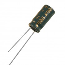 10 x 1000uF 16V 20% 8mm x 16mm Electrolytic Capacitors