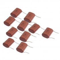 10 Pcs 400V 1000000pf 10% 2 Pins Metallized Polyester Film Capacitor