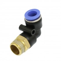 10mm OD Tube to 17mm M Thread Pneumatic Elbow Connector Quick Fitting