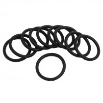 10 Pcs 34mm x 3.5mm Black Silicone O Rings Oil Seals Gaskets