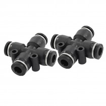 6mm 4 Ports Cross Shaped Pneumatic Tube Quick Fittings
