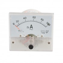 Analog AC 0-100MA Scale Range Milliampere Ammeter Panel Meter