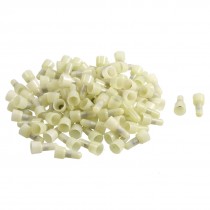 Plastic Casing 3mm Tin Plated Tube Inner Dia Closed End Wire Connectors 100 Pcs