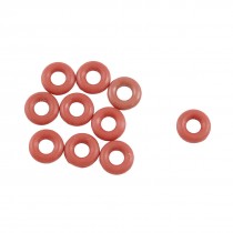 10 Pcs 12mm OD 3.5mm Thickness Dark Red Silicone O Ring Oil Seal Gasket 
