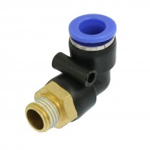 10mm OD Tube to 13mm M Thread Pneumatic Elbow Connector Quick Fitting