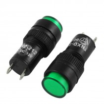 10 Pcs Neon 12mm Indicator Pilot Signal Light Lamp 12V Green