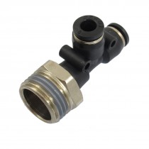 1 2" PT Male Thread 6mm Pneumatic Push in Fitting T Joint Connector