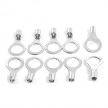 10Pcs 16-14 AWG Ring Tongue Non Insulated Terminals Connector