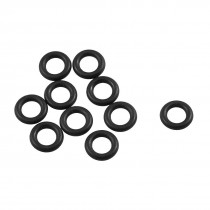 10 Pcs 14mm External Dia 3.1mm Thickness Rubber Oil Seal O Ring Gaskets Black