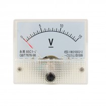 85C1 Rectangle Analog Volt Panel Meter Gauge DC 0-15V