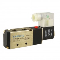 4V210 08 5 Ways 2 Position Single Solenoid Valve DC 24V