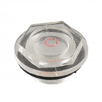 24mm Dia Thread Black O Ring Oil Level Sight Glass for Air Compressor