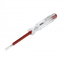 Clear White Blue Plastic Handle Slotted Bit 100-500V AC Voltage Tester