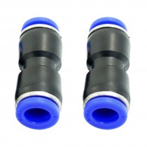 Pair 8mm 8mm Repair Parts Quick Connector Straight Push in Fittings