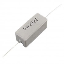 10 Pcs Wire Wound Fixed Cement Resistors 5W 2.2 2R2 Ohm 5%