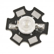 1W 350mA 3.2-3.4V Green LED Star Emitter Lamp Bead w Heat Sink Base