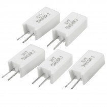 5pcs 5 Wat 68 Ohm Radial Lead Ceramic Cement Power Resistors
