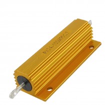 Gold Tone Housed 100W 90 Ohm Resistance Aluminium Resistor