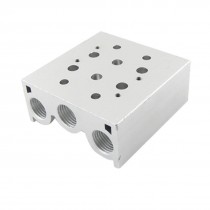 Alloy Pneumatic Control 2 Rows Solenoid Valve Base