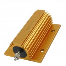 5% 100W 11 Ohm Resistance Gold Tone Aluminum Clad Resistor