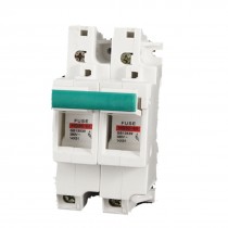 HG30-63A/2P DIN Rail 2 Two Poles 14 x 51mm Cylindrical Fuse Holder