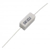 10x Axial Lead Ceramic Cement Power Resistor 5W 3 Ohm