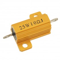 25W 10 Ohm Screw Tap Mounted Aluminum Housed Wirewound Resistor