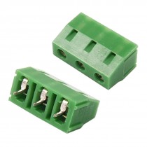 5 Pcs 3 Bent Pins Head 7mm Pitch Terminal Block PCB Connectors