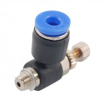 0.157" 4mm Dia Tube Pneumatic Speed Controller Push In Connector