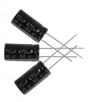 5 x 470uF 50V 105C Radial Electrolytic Capacitor 10x20mm